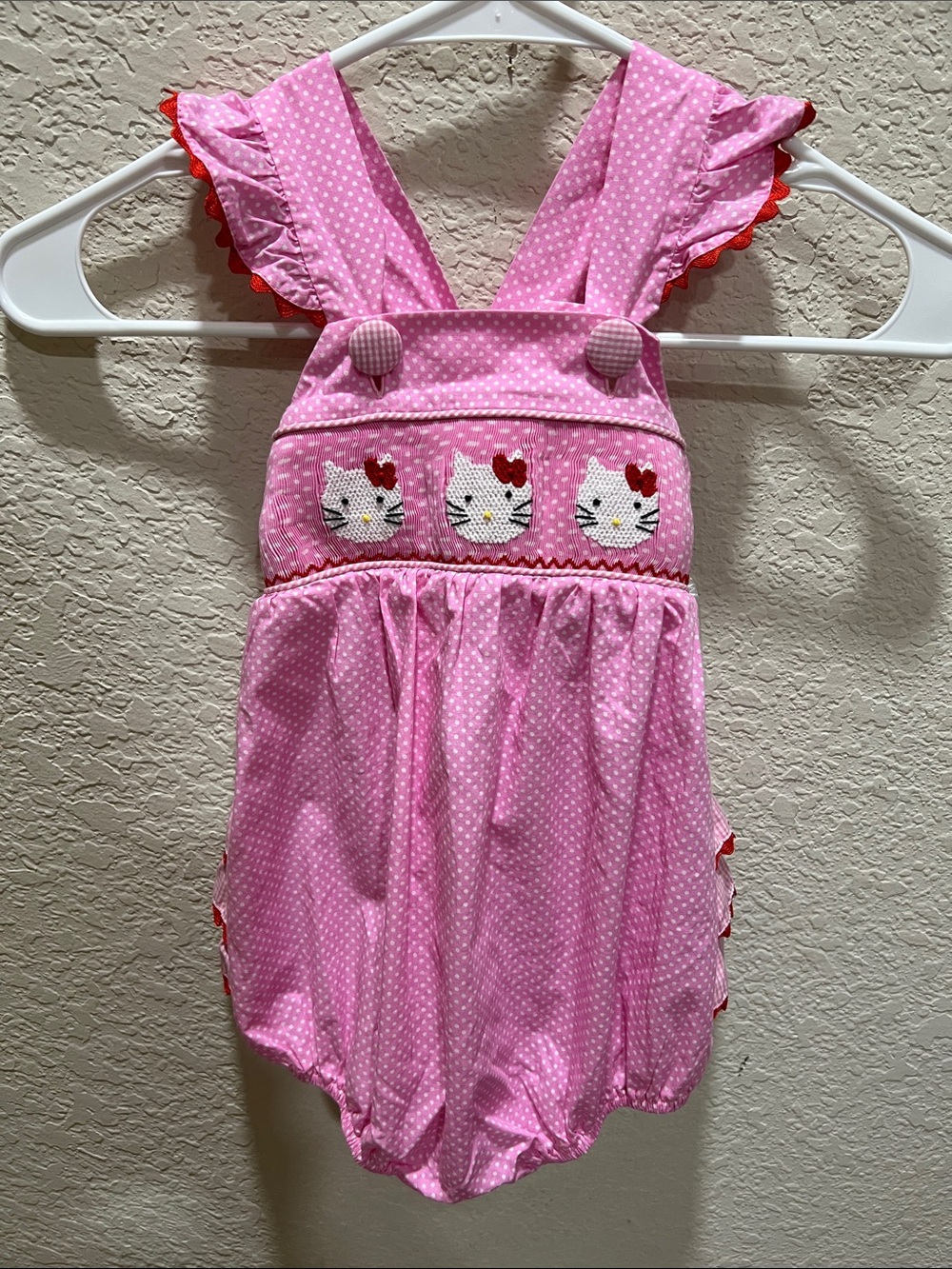 Smocked Auctions HTF Hello Kitty Bubble size 24M NWOT